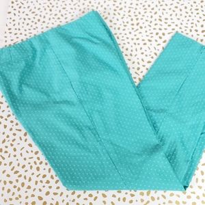 Eric pull on slacks aqua dot 16